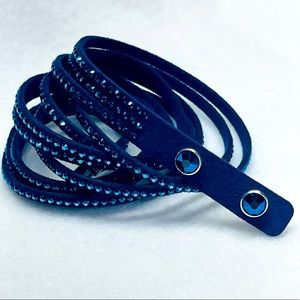 TOUCHSTONE CRYSTAL Navy Wrap-Star Bracelet
